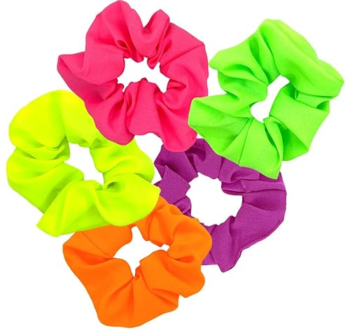 Neon Scrunchies für Haare, Neon Zubehör für Haare, Neon Scrunchie, Scrunchy Elastische Haarbänder, 80er Jahre Neon Haarschmuck, Scrunchies für Frauen Neon Scrunchies für Haare, Neon Zubehör für Haare, Neon Scrunchie, Scrunchy Elastische Haarbänder, 80er Jahre Neon Haarschmuck, Scrunchies für Frauen von ZLXO NOVELTIES