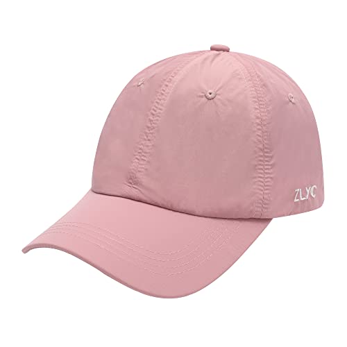 ZLYC Daman Sommer Baseball Caps für Sport Golf Tennis Baseballmütze(Einfarbig Rosa) von ZLYC