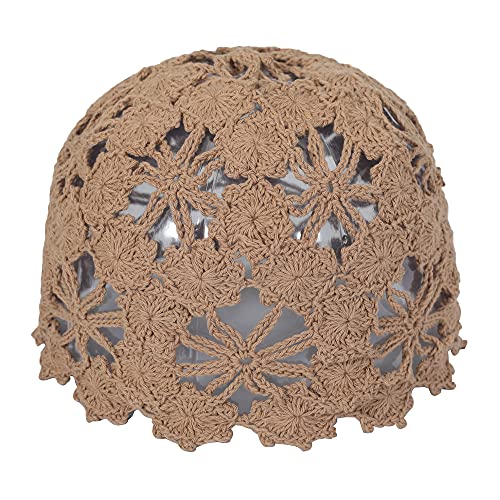 ZLYC Damen Berretto In Cotone Con Teschio Beanie-Mütze, Uni braun, One Size von ZLYC