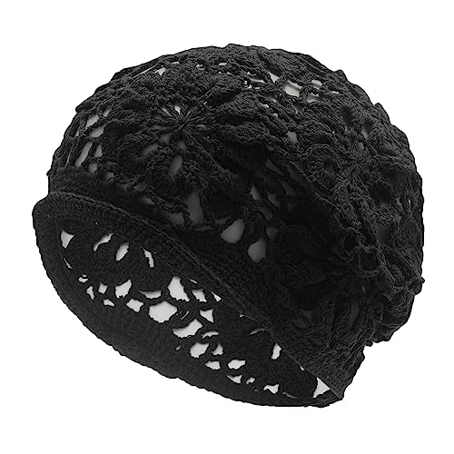 ZLYC Damen-Beanie, Schwarz gestrickt, Einheitsgröße von ZLYC