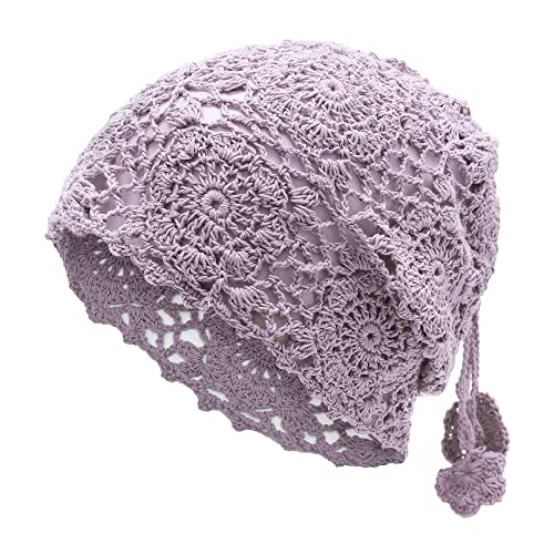 ZLYC Damen Mz-bn2021hh Beanie-Mütze, Pferdeschwanz, Violett, Einheitsgröße von ZLYC