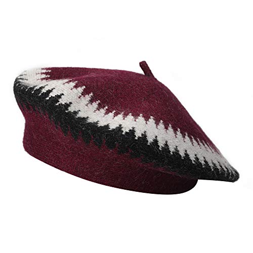 ZLYC Damen Winter Baskenmutze Klassische Barett Drucken Weich Warm Französische Mütze (Einfach Rot),Einheitsgröße ZLYC Damen Winter Baskenmutze Klassische Barett Drucken Weich Warm Französische Mütze (Einfach Rot),Einheitsgröße von ZLYC