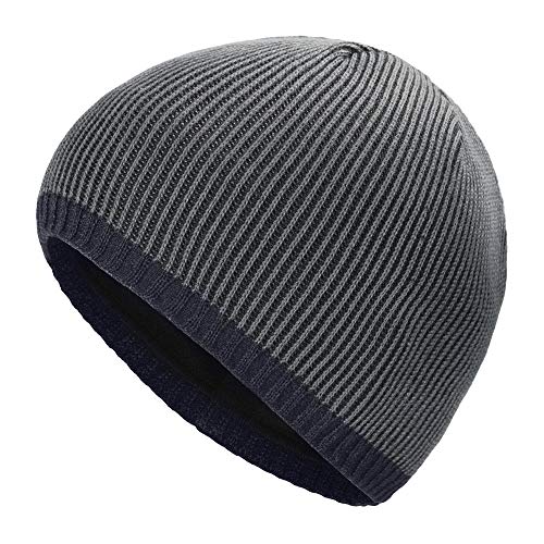 ZLYC Herren Winter Strickmützen Dick Warm Slouch Beanie Mütze(Einfache Navy),Gr. Einheitsgröße von ZLYC