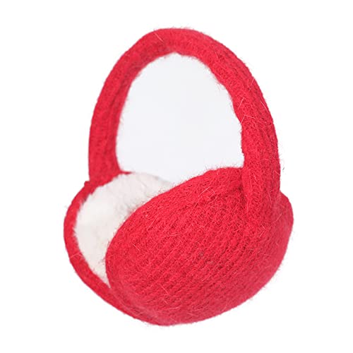 ZLYC Damen Winter Verstellbarer Ohrenschützer Ohrenwärmer Outdoor Earmuffs(Rot) von ZLYC