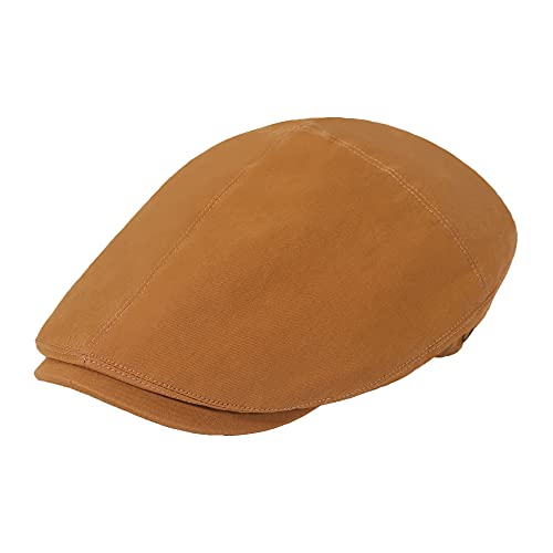 ZLYC Sommer Ivy Schirmmützen Ballonmütze Baumwolle Flatcap für Herren (Solide Khaki),Gr.Einheitsgröße von ZLYC