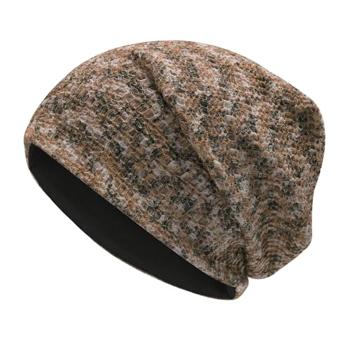 ZLYC Summer Long Slouch Beanie Leicht Weich Jersey Mütze für Damen und Herren(Gemischter Grün),Einheitsgröße von ZLYC