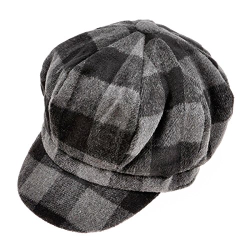 ZYLC Warme Schirmmütze Barett Mütze Winter Ballonmütze Klassisches Design(Schwarz 2),Einheitsgröße von ZLYC