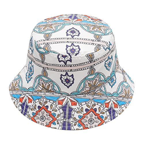 ZLYC Männer Frauen Sommer Fischerhüte Obst Hut, Marokkanisches Paisley, One Size von ZLYC