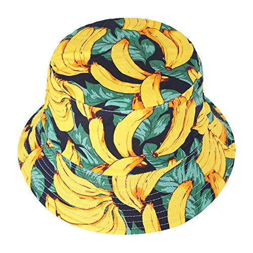 ZLYC Unisex Sommermütze mit süßem Print, M, Banane Gelb von ZLYC