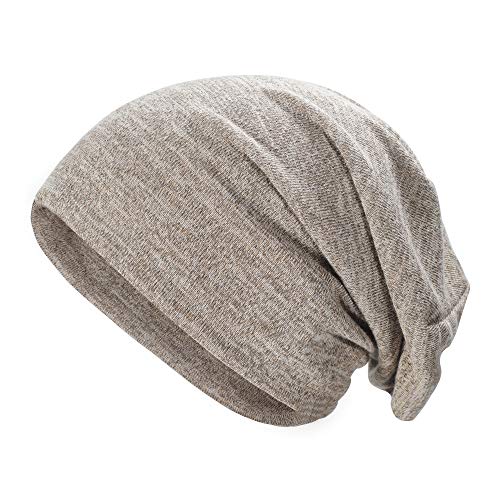 ZLYC Unisex Long Slouch Beanie Leicht Weich Jersey Mütze (Einfach Khaki),Gr. Einheitsgröße von ZLYC