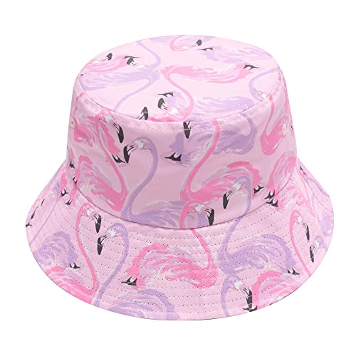 ZLYC Männer Frauen Sommer Fischerhüte Obst Hut, Pinker Flamingo., One Size von ZLYC