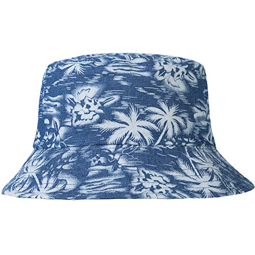 ZLYC Männer Frauen Sommer Fischerhüte Obst Hut, Palm, blau, One Size von ZLYC