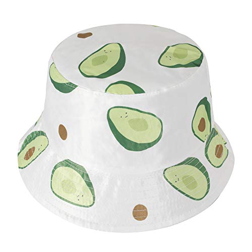 ZLYC Unisex Sommermütze mit süßem Print , Avocado Weiß, M von ZLYC