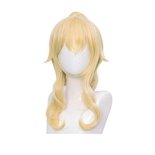 Cosplay Perücken Half Braided Long Straight Brown Girls Synthetic Hair Halloween Karneval Party with Wig Cap von ZLYY