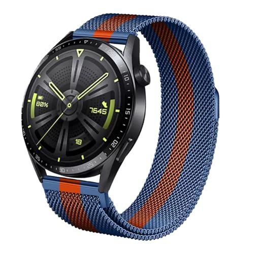 ZLZKJS Edelstahl Mesh Uhrenarmband, 14mm 16mm 18mm 20mm 22mm 24mm Magnetverschluss Smartwatch Schnellverschluss Metall Ersatz Armband für Damen Herren Watch Uhren Ersatzband von ZLZKJS