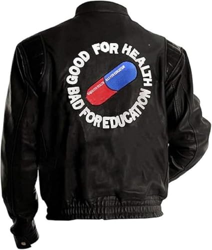 ZM ATTIRE Capsule Akira Kaneda Red Manga Echtleder Jacke Herren Akira Shotaro Kaneda Rot & Schwarz, Echtes Leder - Schwarz, XXL von ZM ATTIRE