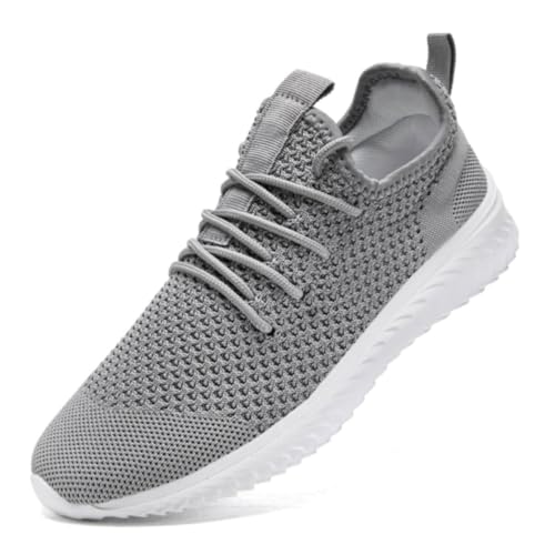 Laufschuhe Damen Schuhe Sneaker Sportschuhe Turnschuhe Laufschuhe Tennisschuhe Slip On Freizeitschuhe Fitnessschuhe Damenschuhe Walkingschuhe Atmungsaktiv Shoes Sommerschuhe Grau 36 von ZMBCYG