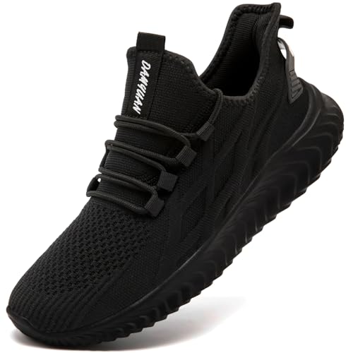 ZMBCYG Damen Schuhe Sneaker Sportschuhe Laufschuhe Turnschuhe Leichte Freizeitschuhe Atmungsaktive rutschfeste Tennisschuhe Schwarz 42 von ZMBCYG
