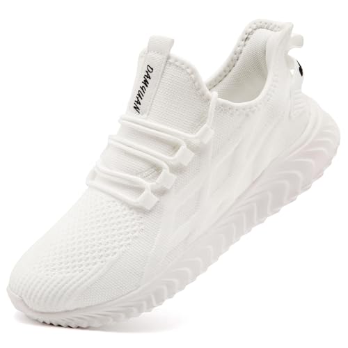 ZMBCYG Damen Schuhe Sportschuhe Sneaker Laufschuhe Turnschuhe Leichte Freizeitschuhe rutschfeste Atmungsaktive Tennisschuhe Weiß 36 von ZMBCYG