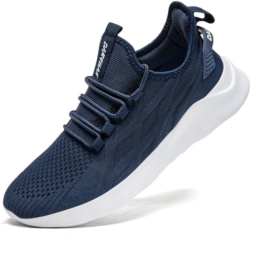 ZMBCYG Herren Sportschuhe Turnschuhe Laufschuhe Straßenlaufschuhe Tennisschuhe Sneaker Fitness Joggingschuhe Walkingschuhe Leichtgewichts Freizeit Atmungsaktive Schuhe Blau 39 von ZMBCYG