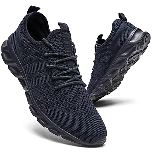 ZMBCYG Laufschuhe Herren Sneaker Sportschuhe Turnschuhe Straßenlaufschuhe Leichtgewichts Männer Running Schuhe Walkingschuhe Tennisschuhe Fitnessschuhe Joggingschuhe Blau 40 EU von ZMBCYG