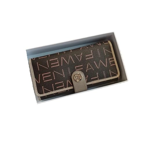 ZMCGNO Echtes Leder Luxus Lange Damen Geldbörse Multi Card Card Bag Große Kapazität Damen Handtasche Geldbörse(Color 04) von ZMCGNO