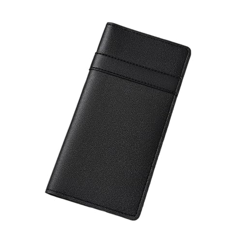 ZMCGNO Kreative Umschlag-Geldbörse, einfache, ultradünne, Lange Geldbörse mit Mehreren Kartenhaltern, PU-Leder, Geldbeutel for Damen(Black) von ZMCGNO
