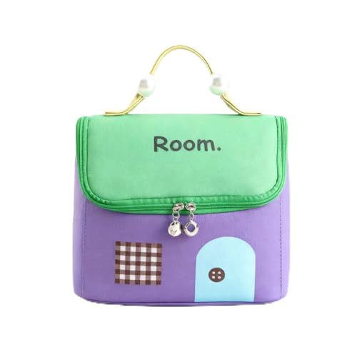 ZMCLZMD Reise-Make-up-Organizer Toilettenartikel-Taschen Mit Großem Fassungsvermögen Urlaubsutensilien Kompakte Handtasche Weiche Und Mädchenhafte Aufbewahrungstasche-2||18 * 13 * 17.5CM von ZMCLZMD