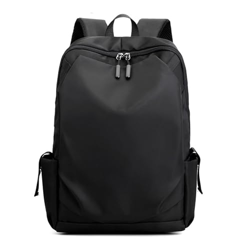 ZMCLZMD Schultaschen Rucksack Wasserdichter Tagesruck Lässiger Tagesrucksack Frauen Männer Für Uni Reisen Arbeit Schwarz Groß Schlicht Lässig-Black||44 * 27 * 14CM von ZMCLZMD