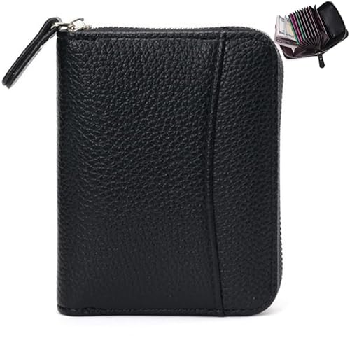 ZMDB Damen Geldbeutel mit RFID Blockierung, Klein & Kurzer Damen Portemonnaie PU Leder Brieftasche mit Reißverschluss & Geldbörse, Damen Geldbörsen mit Mehreren Kartenfächern von ZMDB