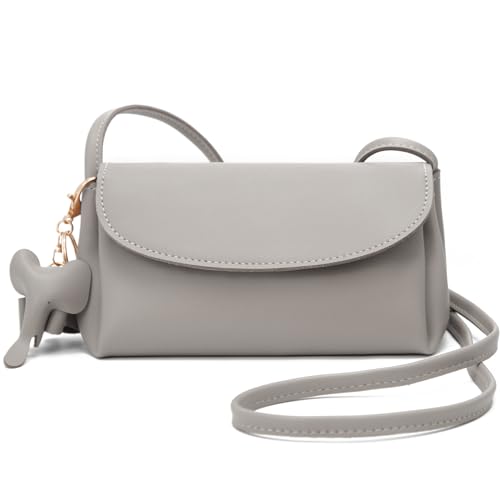 ZMDB Handytasche Damen Klein, Damen Handy Umhängetasche PU Leder Crossbody Bag Schultertasche mit Verstellbar Schultergurt, Damen Handytasche mit Reißverschlussfächern & Schlüsselanhänger von ZMDB