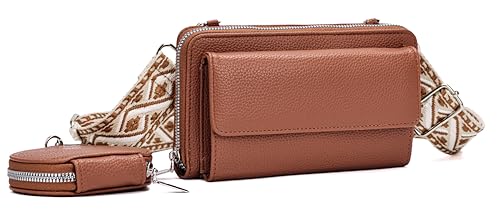 ZMDB Klein Handytasche Damen zum Umhängen, RFID-Blockierung Handy Umhängetasche Damen Handytasche mit Verstellbarer Schultergurt, Handy Schultertasche mit Geldbörse & Kartenfächern von ZMDB