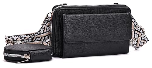ZMDB Klein Handytasche Damen zum Umhängen, RFID-Blockierung Handy Umhängetasche Damen Handytasche mit Verstellbarer Schultergurt, Handy Schultertasche mit Geldbörse & Kartenfächern von ZMDB