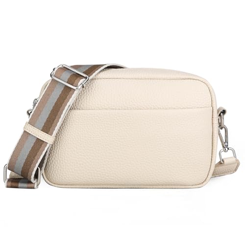 ZMDB Umhängetasche Damen, Casual Crossbody Bag Handtasche mit verstellbarem breiten Schultergurt Große Kapazität Tasche für Frauen, PU Leder handtasche Geldbörse für tägliche Arbeit, Reise von ZMDB