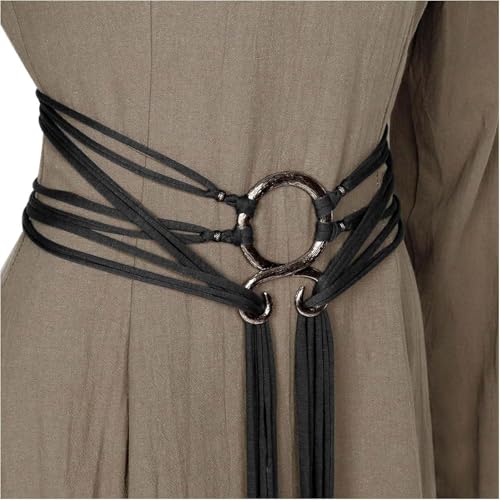 ZMDMAH Retro Knot Waist Dress Belt for Women Vintage Medieval Viking Costume Accessory Adjustable Buckle Belt for Renaissance Dress and Cosplay von ZMDMAH