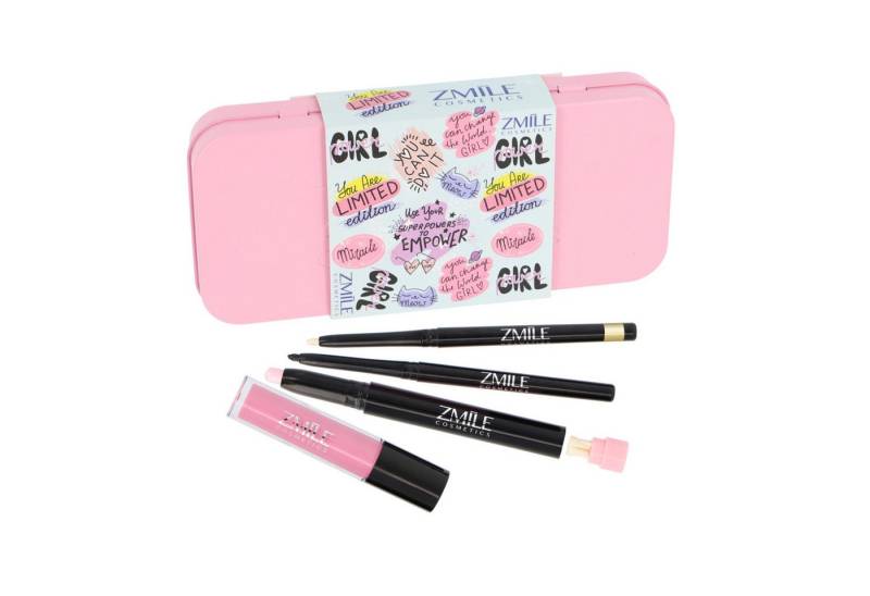ZMILE COSMETICS Schmink-Set Metal Pencil Box 'Magical' - vegane Kosmetik, 4-tlg. von ZMILE COSMETICS