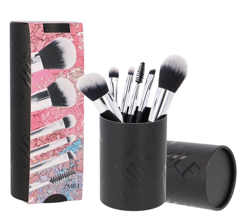 ZMILE COSMETICS Kosmetikpinsel-Set Your Utensilo 'Brushes' Pinsel-Set - Kosmetikpinsel Make-Up Pinsel, 6 tlg., zum Auftragen von Mascara, Eyeliner, Lidschatten, Rouge von ZMILE COSMETICS