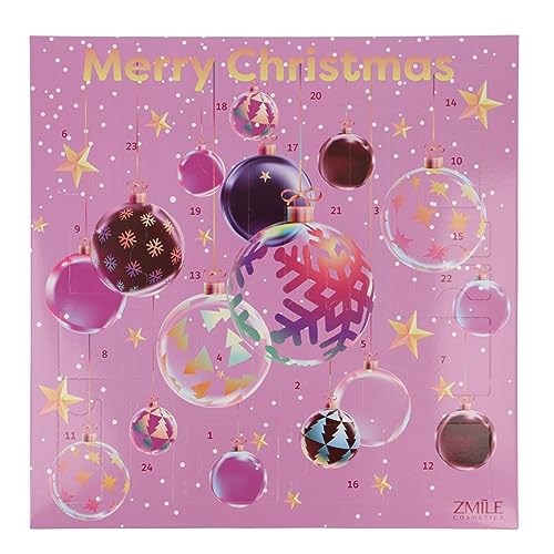 ZMILE COSMETICS Adventskalender Traditional, quadratisch ‚3D Christmas balls’ - Vegane Kosmetik von ZMILE Cosmetics