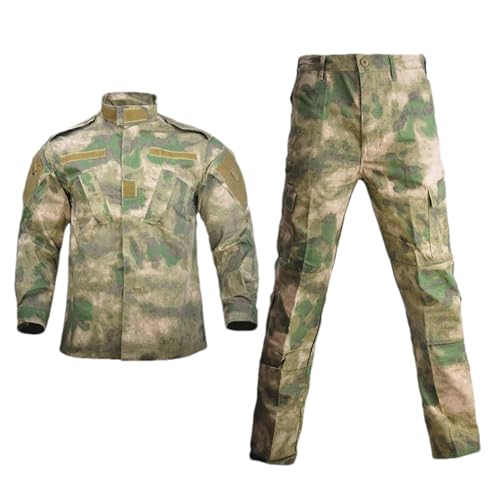 ZMIN Camo Armee Bekleidung Uniform Taktische Militär Uniform Kampf Jagd Anzug Trainingsjacke Hose Kampfanzüge Ruin EN8 M von ZMIN