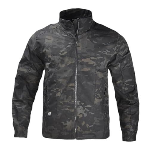 ZMIN Militärjacke Herren Taktische wasserdichte Armee Camo1 Jagdkleidung Kleidung Multicam Windjacken Jacken Black CP XL von ZMIN