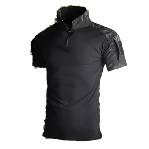 ZMIN Tactical Shirt Militärbekleidung Uniformen Camouflage1 Jagdhemden Militär Kampfhemden Cargo Hosen Knieschützer bk multicam shirts XS von ZMIN