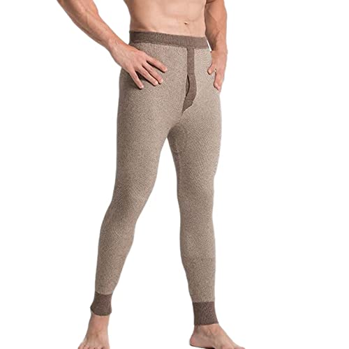 ZMNKH 98.5% Kaschmir Unterhose Herren Winter Thermohose Funktionsunterwäsche Hose Skiunterwäsche Wärme Kaschmir Leggings von ZMNKH