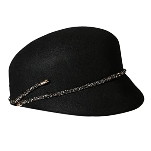 ZMNKH Beret Cap Frauen Schirmmütze Damen Filzhut 100% Wolle Newsboy Hüte für Herbst Winter Frühling von ZMNKH