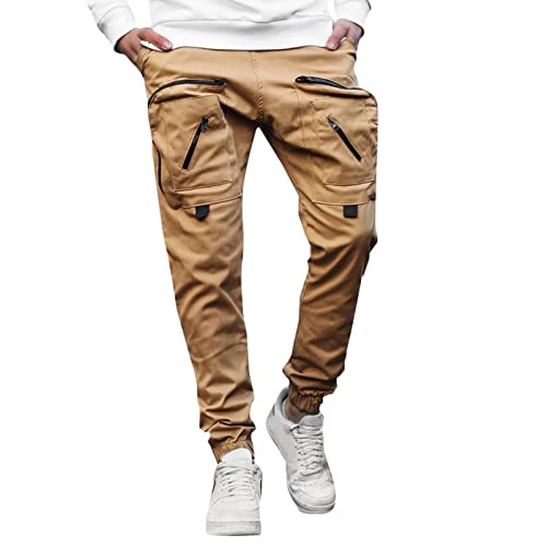 ZMNKH Herren Slim Fit Cargo Hose Gym Jogging Hose Casual Jogger Hose Work Sweatpants von ZMNKH