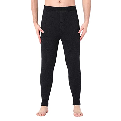 ZMNKH Herren Thermounterteil Base Layer Kaschmir Leggings Lange Unterhose Warm Unterwäsche Hose Herren Dicke Unterhose von ZMNKH