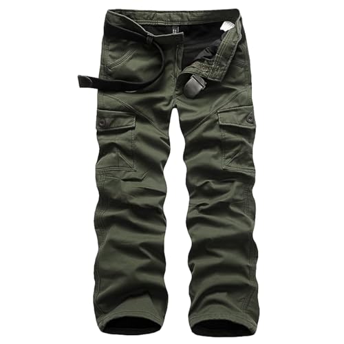 ZMNKH Taktische Cargohose mit Mehreren Taschen Softshellhose für Herren, warmes Fleecefutter, Skihose von ZMNKH