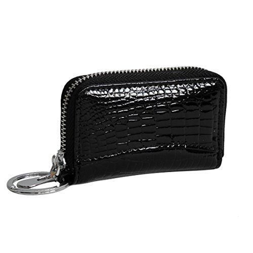 Harold's (Bag Street) Damen Leder Schlüsseltasche Schlüsseletui Schlüssel Etui aus Leder präsentiert von ZMOKA® in versch. Farben (Schwarz) von ZMOKA Collection