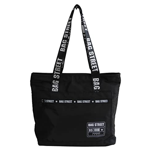 ZMOKA Schultertasche, Shopper Bag Street von Jennifer Jones - modische, leichte Damen Handtasche (Schwarz) - präsentiert von ZMOKA