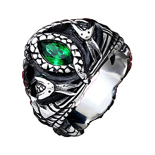 ZMY Home Aragorn Ring von Barahir Männer Cosplay Schmuck Edelstahlringe (10) von ZMY Home