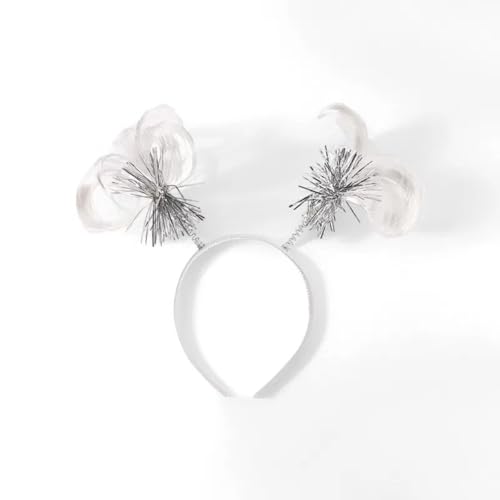 ZMaglorian Perücke Seide Haarbänder, Silber Glitzer Haarbänder, Prom Disco Party, Kopfbedeckung Zubehör Fasching & Karneval, Damen, Herren, Kinder Haar Zubehör. ZMaglorian Perücke Seide Haarbänder, Silber Glitzer Haarbänder, Prom Disco Party, Kopfbedeckung Zubehör Fasching & Karneval, Damen, Herren, Kinder Haar Zubehör. von ZMaglorian